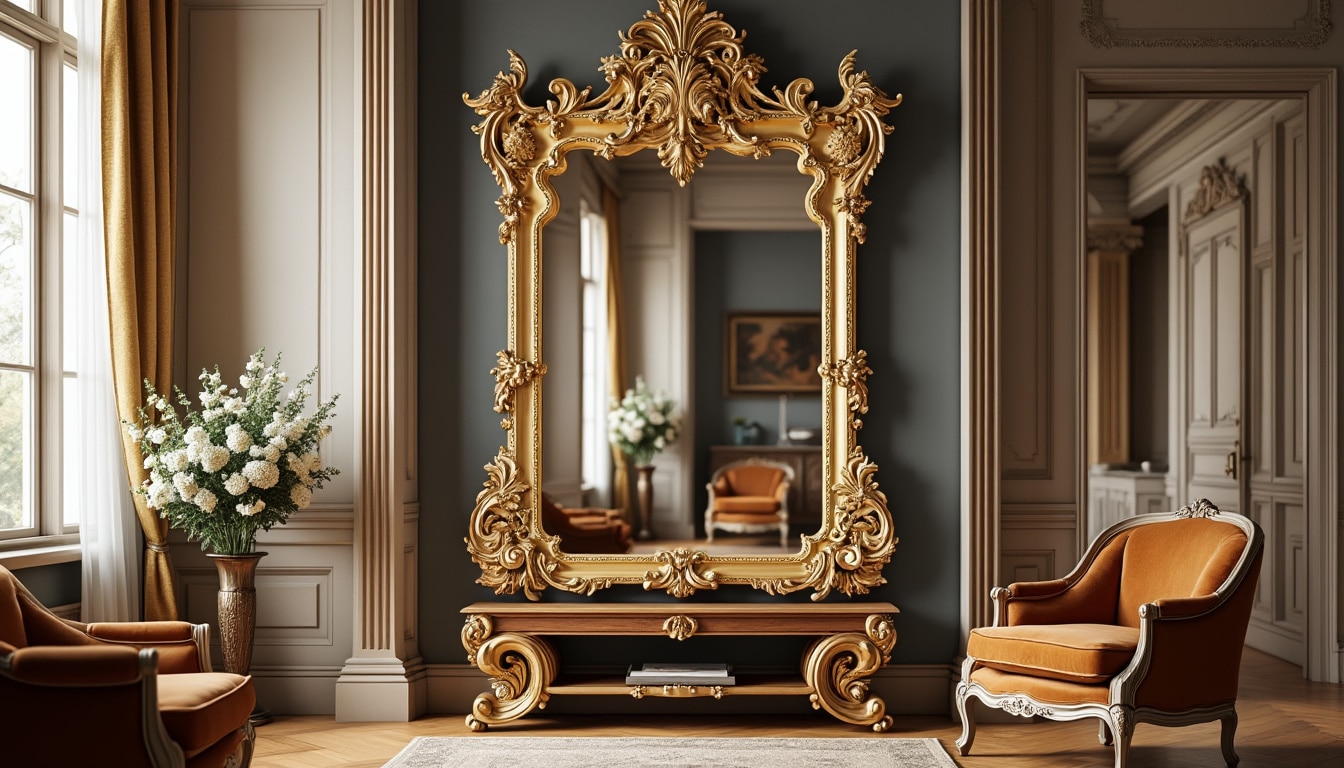 Restaurer miroir ancien plâtre doré : pour quelle pièce