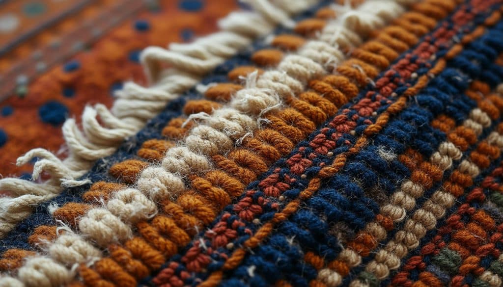 Tapis anciens : nouage, laine et usure